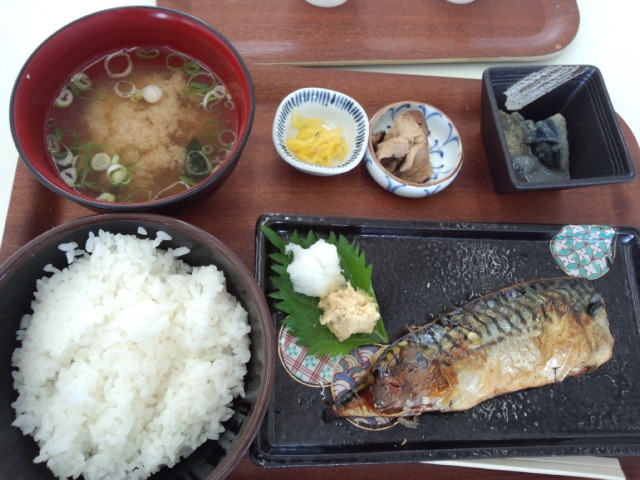 焼き鯖定食です_道の駅 うみんぴあ大飯