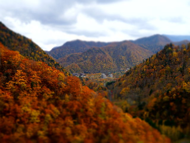 ダムの上からA_定山渓ダム下流園地
