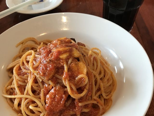トマトとニンニクのパスタ_カプリチョーザ 草津エイスクエア店