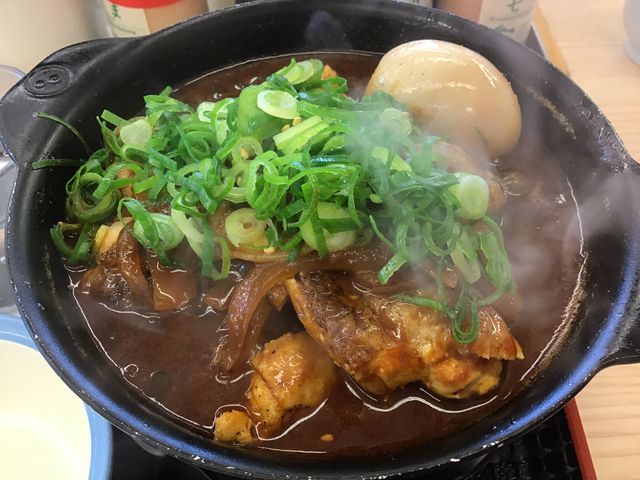 鳥 味噌鍋 with ゆで卵_松屋 前橋元総社町店