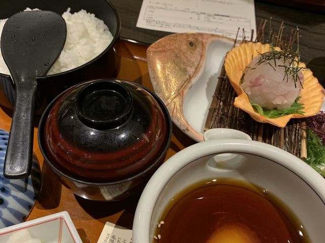 鯛めしです!_郷土料理 かどや 大街道店