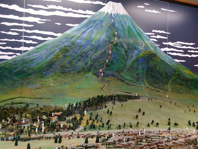 富士山ジオラマ_御師町お休処 富士吉田市観光インフォメーションセンター