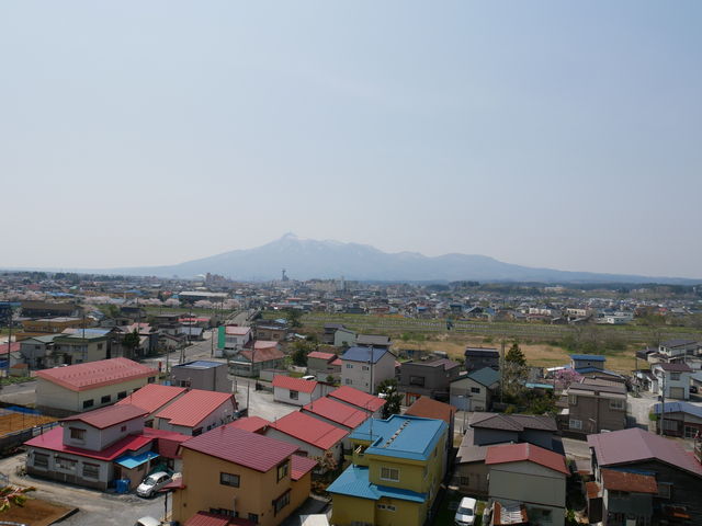 遠くからでもわかるほど高い山_釜臥山