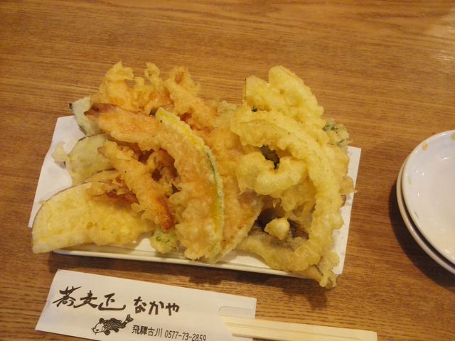 野菜の天ぷら盛り合わせ_蕎麦正なかや
