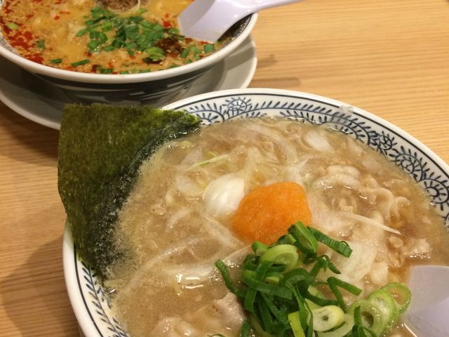 肉そばと坦々麺_丸源ラーメン日進店