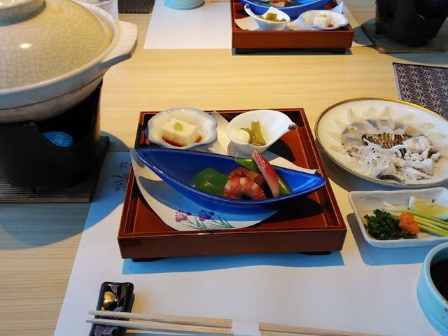 前菜とふく刺身_平家茶屋