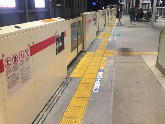 駅ホームです。_東急電鉄武蔵小杉駅