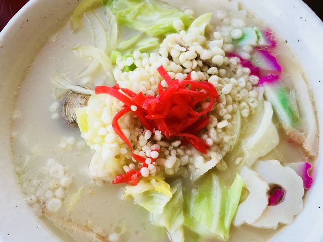 ホタテ、イカ、あさりなど海鮮の出汁がよく出てます!あっさりしてて美味しい_道の駅 流氷街道網走