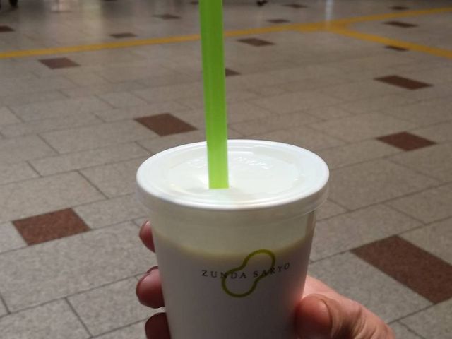 ずんだシェイク_ずんだ茶寮 仙台駅西口店