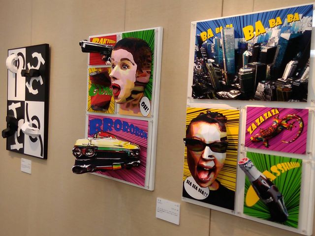 日比野克彦展 展示物_静岡ホビースクエア
