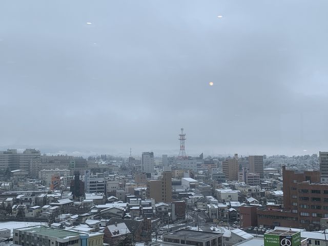 岩木山見えず_弘前パークホテル