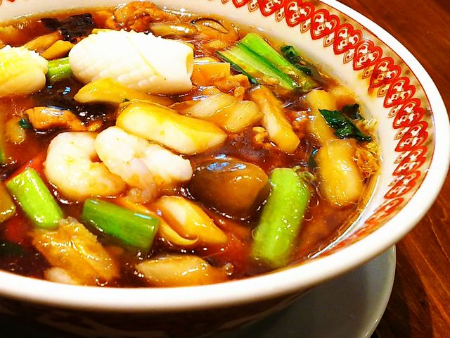五目あんかけラーメン_紅虎菜舗 佐野プレミアムアウトレット店