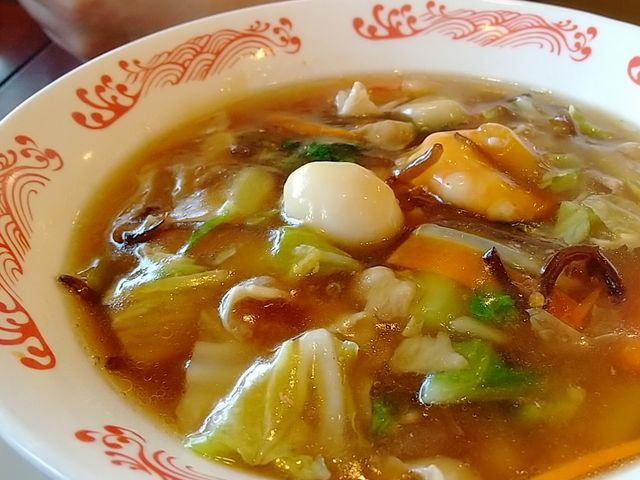 あんかけが美味しい五目麺(五目ラーメン)_バーミヤン 足立保塚店