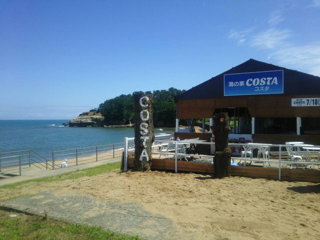 リニューアルされた海の家COSTA
夏の映えるスポットです!_橋立海水浴場(橋立マリンビーチ)/海の家”COSTA"
