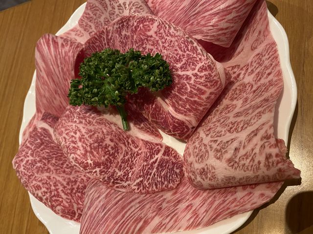 焼きしゃぶ2人前 ぺろっと食べられます_炭火焼肉 味楽亭