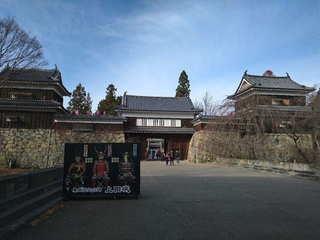 帰りにはここに武将がいらっしゃいました(笑)_上田城跡