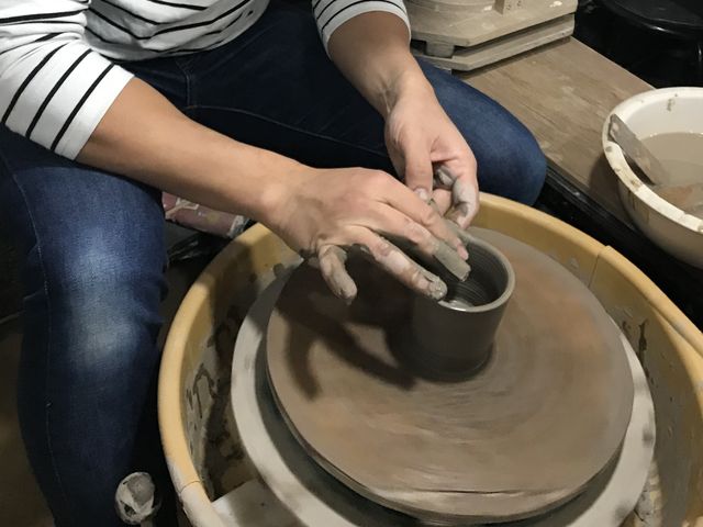 ろくろでマグカップを作りました_円満寺窯