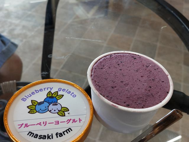 濃厚な味のジェラートで美味しかった_マサキファーム