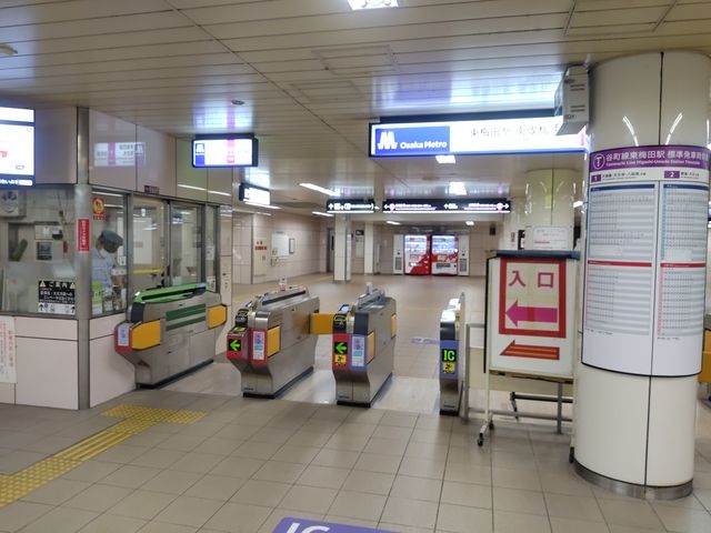 改札_東梅田駅(大阪市営地下鉄谷町線)