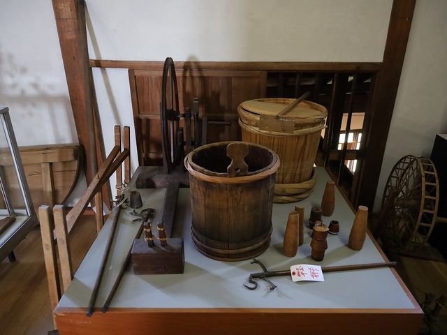 酒造りの道具が展示されています。_大石酒造 丹波路酒の館(亀岡本店)