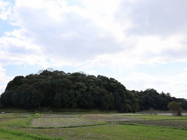 北東から見た箸墓古墳。_箸墓古墳