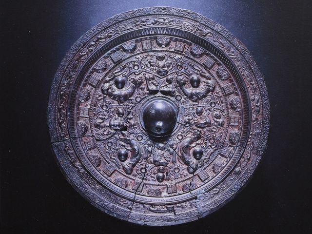 画紋帯同向式神獣鏡。_ホケノ山古墳