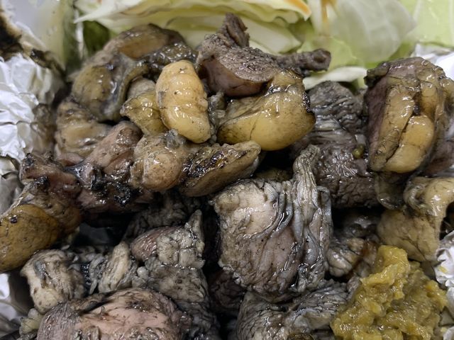 モモ焼き、サイズ、小中大特大選べます!持ち帰り_居酒屋 たんぽぽ