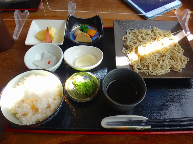 ざるそばセット_手打ちそば 稜庵
