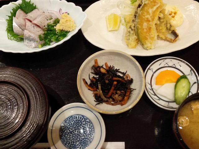 いわし定食・1,100円_魚河岸 大作