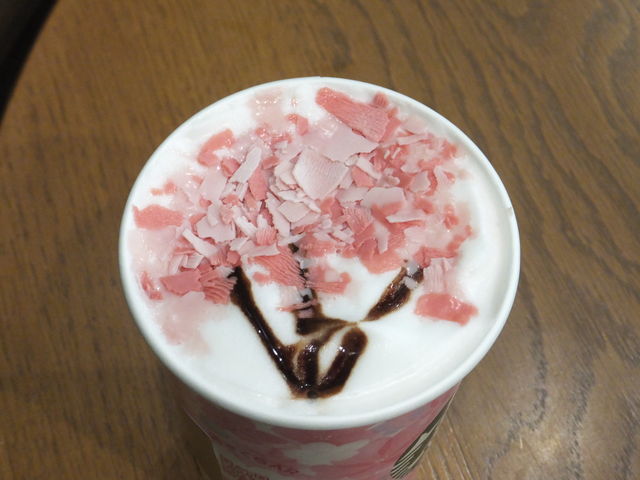さくら咲いたミルクラテ_スターバックス・コーヒー JR東海 小田原駅店