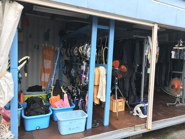 機材など_青の洞窟 初心者専門店 B-tide