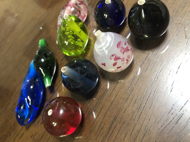 出来上がりの作品_ガラス工房 虹色ねこ舎