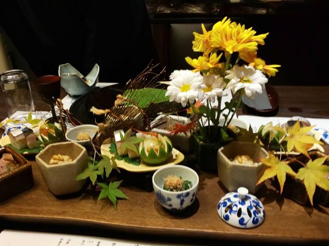 夕食の前菜です、きれいで美味しかったです(^^)_山荘 天水