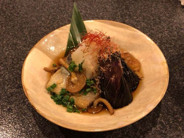 サンマと茄子の揚げ出し_あや菜