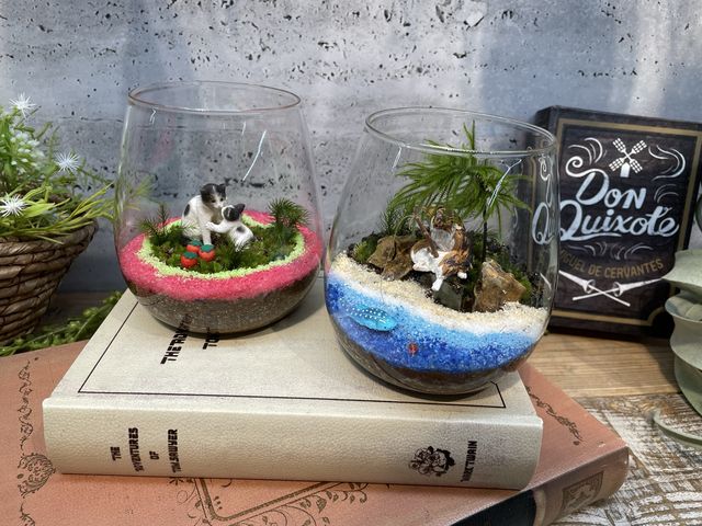 猫のフィギュアを使用しました。_Milky Green 横浜赤レンガ倉庫店