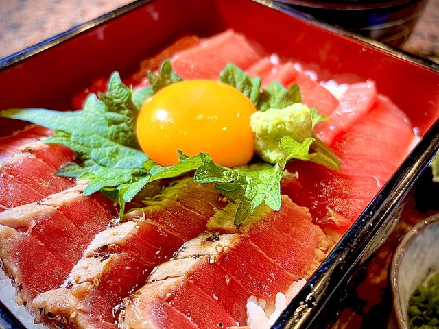 2色のマグロ重_なぎさ寿司