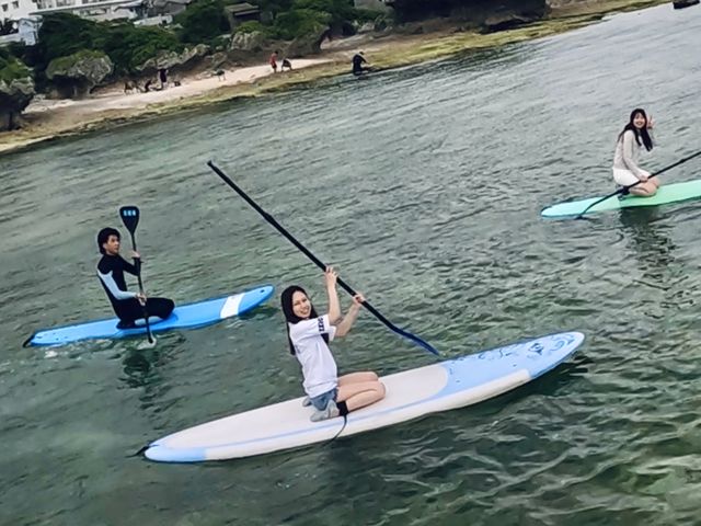海の上で佇むなんて普段出来ない過ごし方♪
とても楽しかったです♪_沖縄ハイビサーフィン&SUP