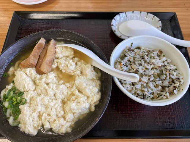 ゆし豆腐そばとじゅーしー_南部そば