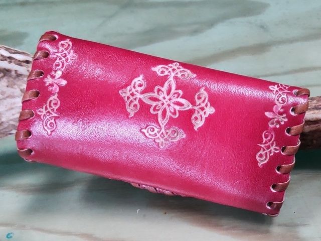 裏側です。ちょっとずれちゃいました。_Soul Leather 革魂