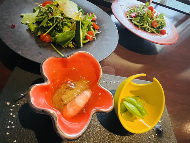 見た目も可愛く味も薄味すぎなくて美味しい。
ナス嫌いの夫が譲らなかったくらい。笑_温泉邸湯〜庵