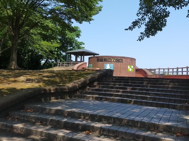 信濃川を眺める展望台_越後川口サービスエリア上り