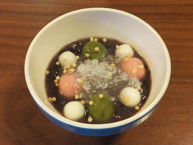 雪玉ぜんざい(冷)_高山市 カフェ 青