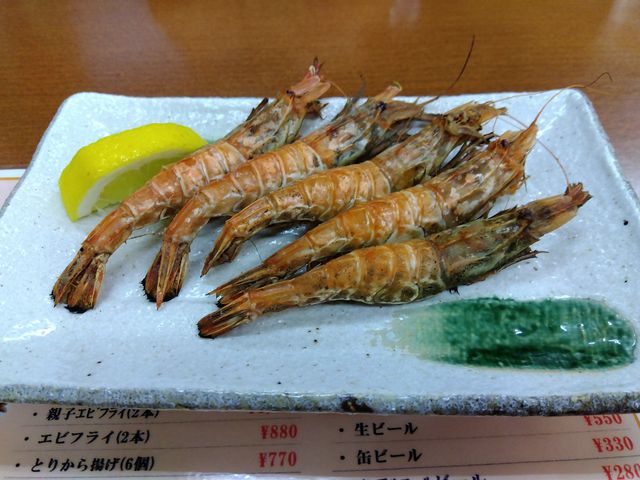 旬彩市場の方で食べたドロエビ。甘さがハンパない。_お食事処 山よし