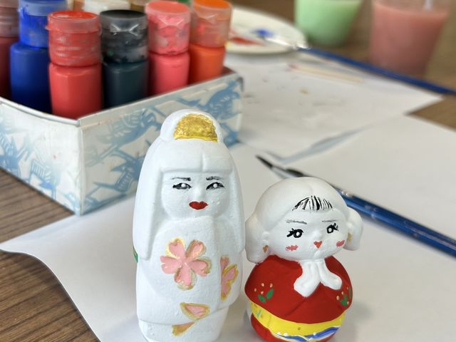 上手く出来上がりました。_博多人形会館 松月堂