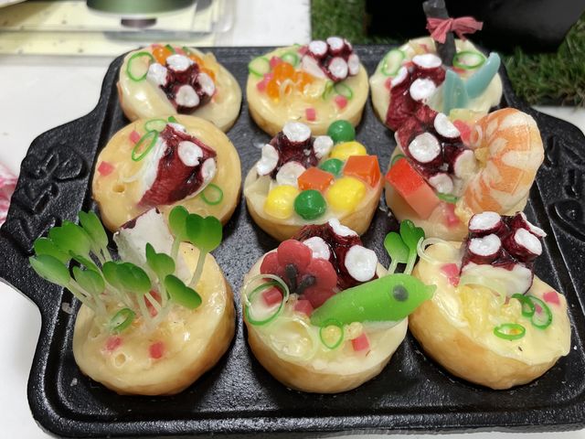 見本がたくさんありました。_道頓堀くくるコナモンミュージアム