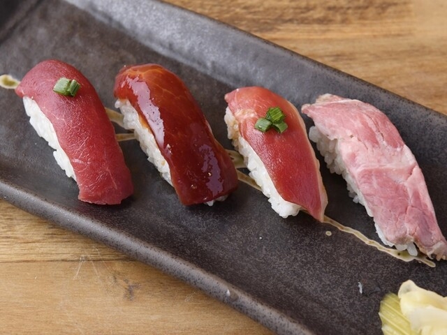 赤みの盛り合わせ_【地域最安180円生ビール】 西船橋 肉寿司
