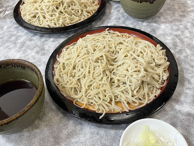 実際に茹でてもらったお蕎麦!美味しすぎます!_そば処 満留賀