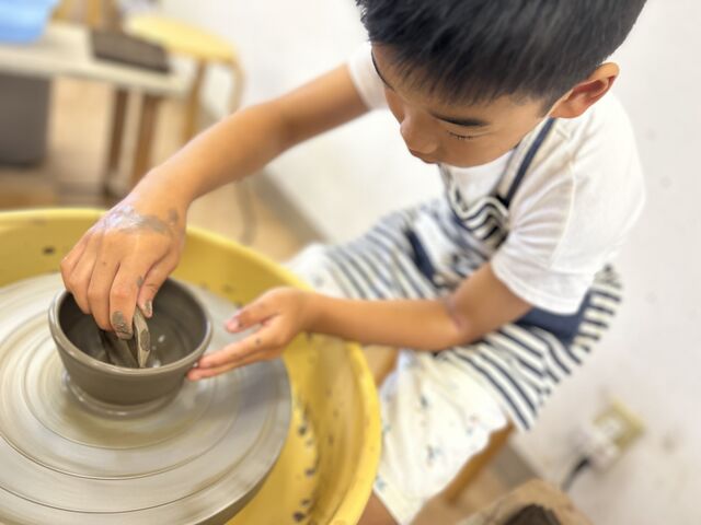 ろくろが体験できるなんて!!_むめい窯 手づくり和食器&陶芸教室