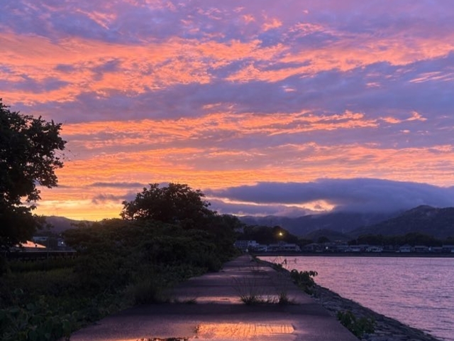 空が本気を出してました^^_女河浦海水浴場