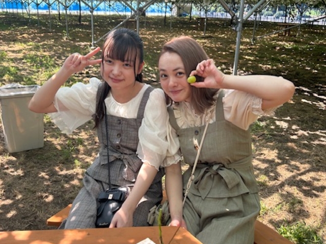 シャインマスカットとナガノパープルたくさん食べたよ!_フルタイムファームさいたま見沼